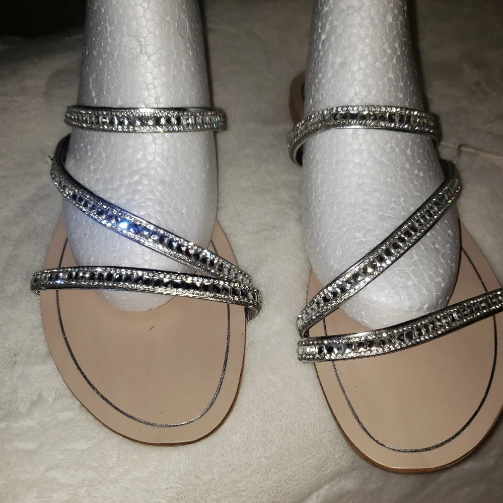 🏖👰‍♀️Mariella Fancy Slip-on Sandels sz 10 - Picture 2 of 6